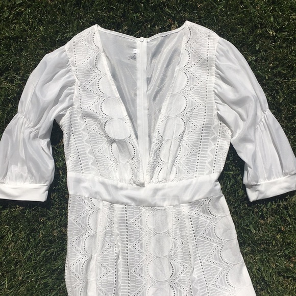 All white lice detail long dress…. - Picture 6 of 11